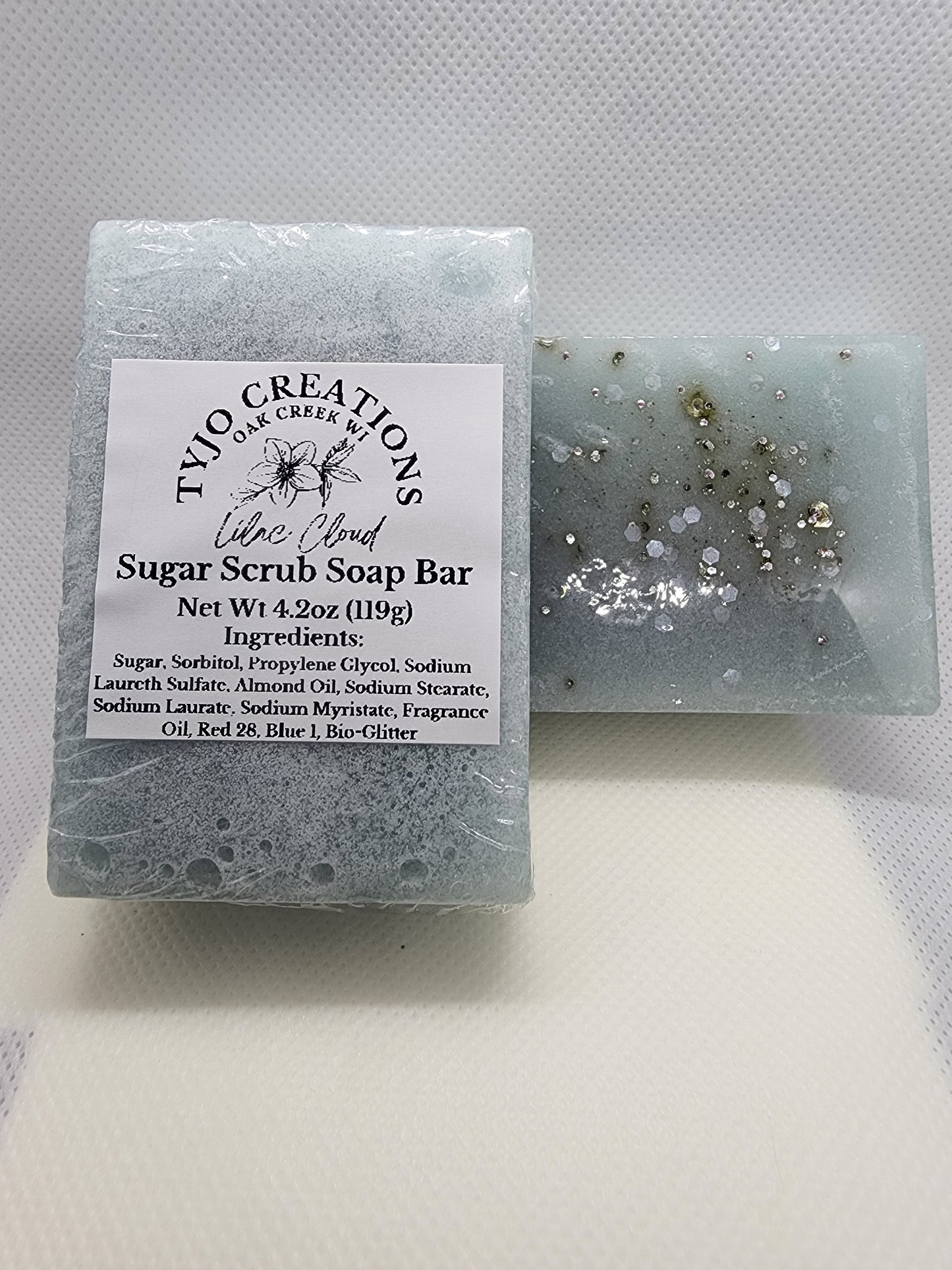 Lilac Cloud Sugar Scrub Soap Bar