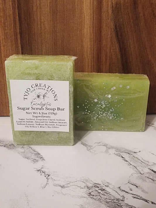 Eucalyptus Sugar Scrub Soap Bar