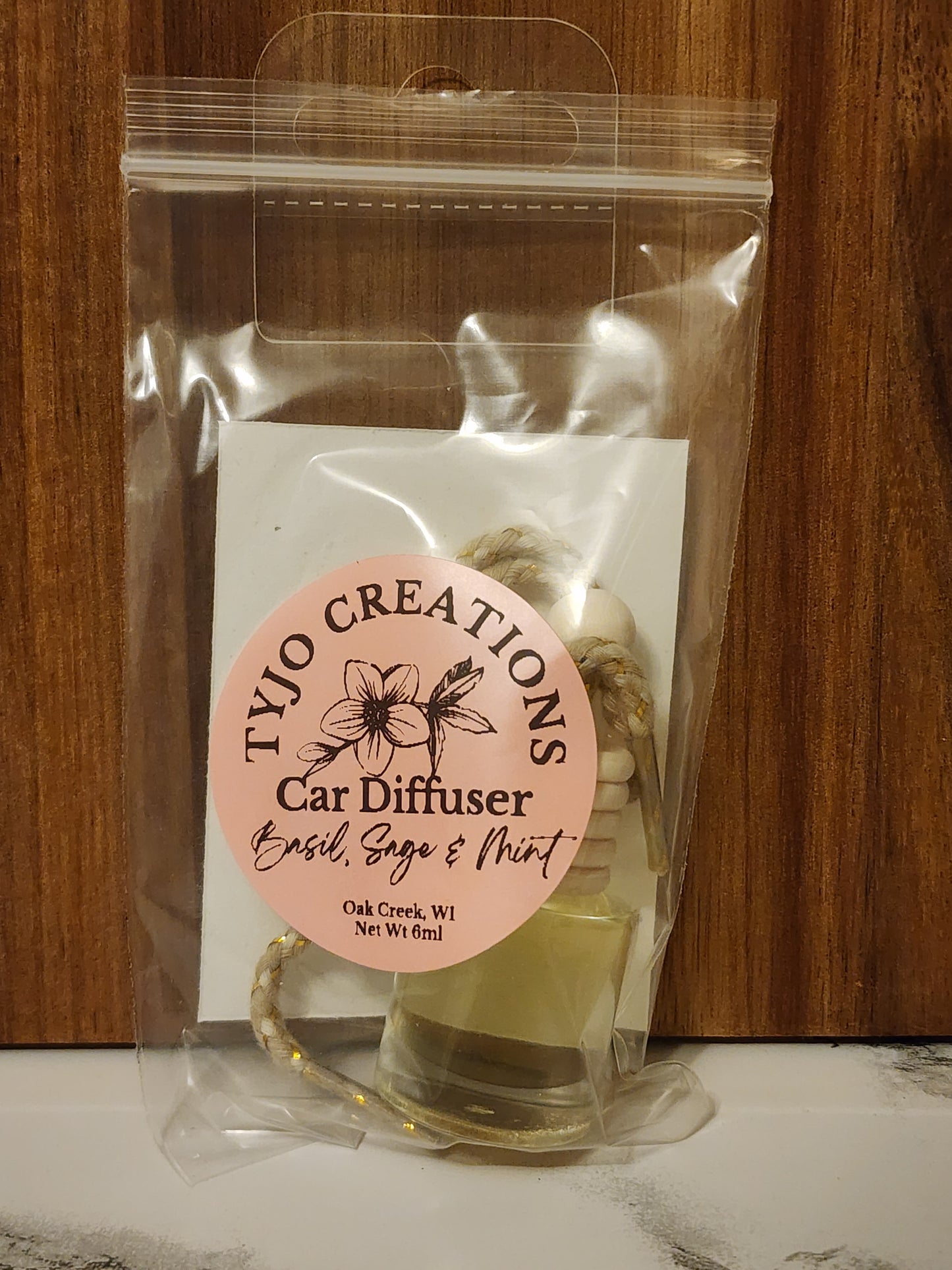 Basil, Sage & Mint Car Diffuser