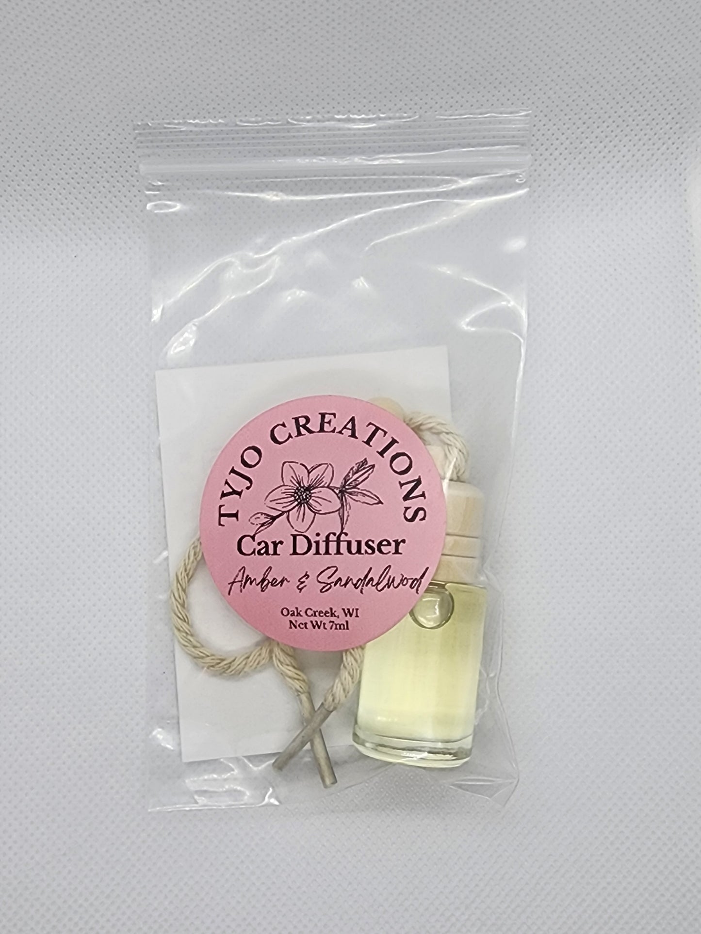 Amber & Sandalwood Car Diffuser