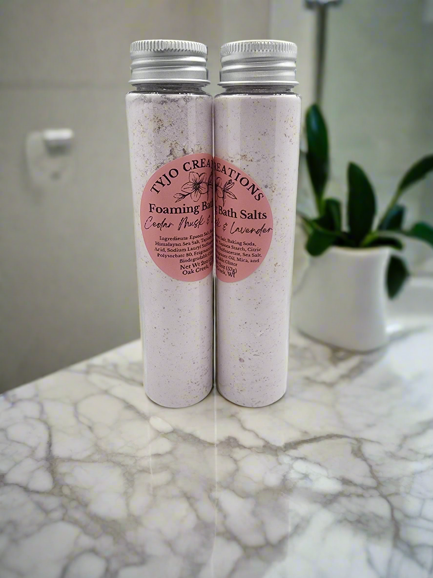 Cedar Musk & Lavender Foaming Bath Salts