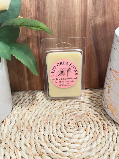 Amber & Sandalwood Wax Melt