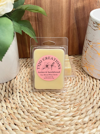 Amber & Sandalwood Wax Melt