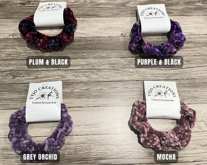 Cool Tone Velvet Scrunchies